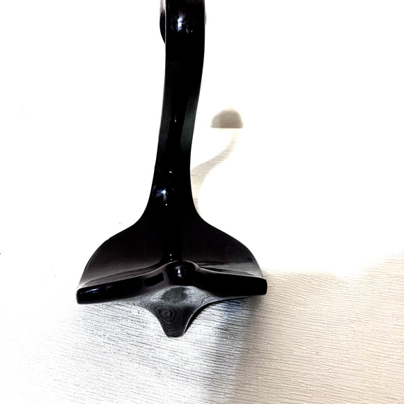 Nova Designs Fine Ceramic Swan Towel Holder Bathroom Decor Dark Brown CA pottery - Picture 5 of 8